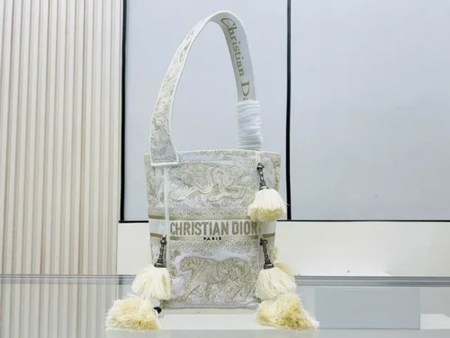 11 Dior Bucket Bag Small Drawstring Women Luxury Leather