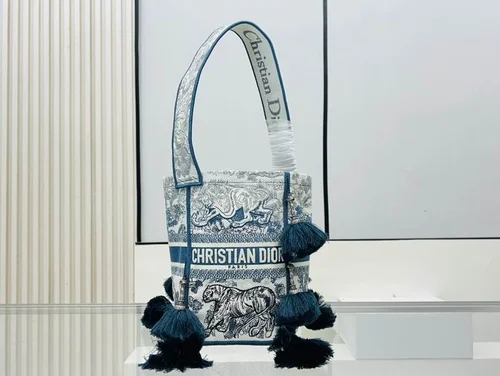 11 Dior Bucket Bag Small Drawstring Women Luxury Leather