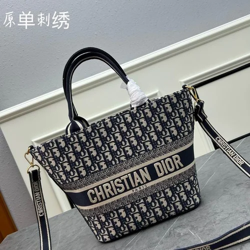 11 Dior Large Tote Bag Women Luxury Oblique Canvas Shopping