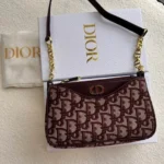11 Dior Underarm Bag Small Women Luxury Oblique Canvas