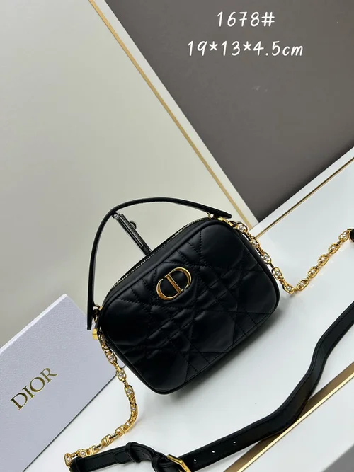 11 Dior Caro Medium Handbag Women Luxury Quilted Leather