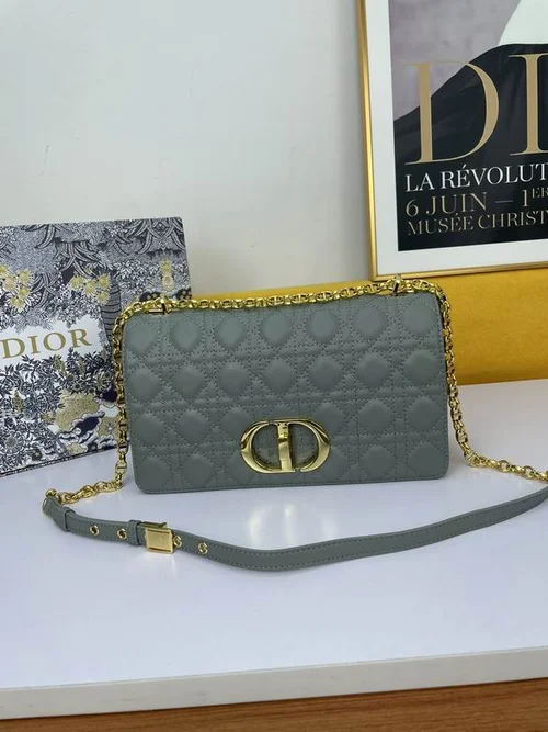 11 Dior Caro Medium Handbag Women Luxury Quilted Leather