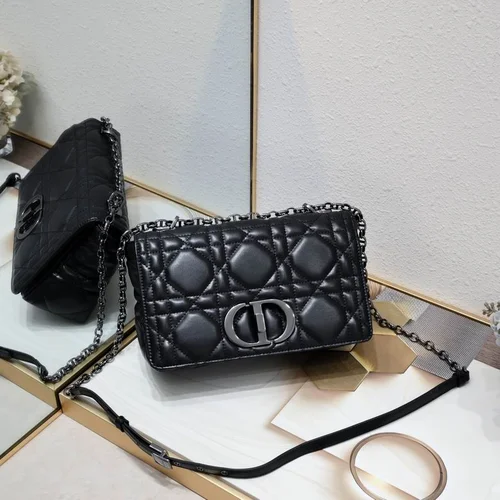 11 Dior Caro Small Chain Bag Women Luxury Quilted Cannage