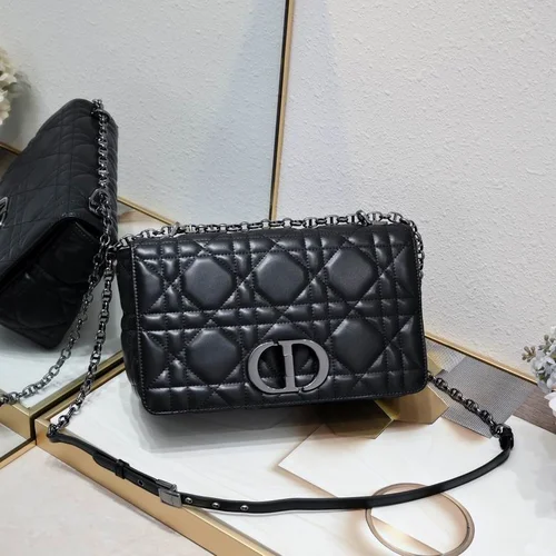 11 Dior Caro Small Chain Bag Women Luxury Quilted Cannage