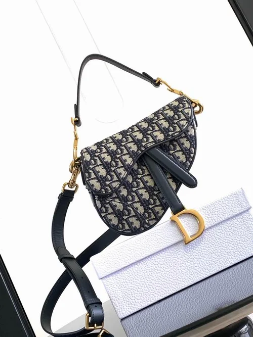 11 Dior Saddle Women Bag Medium Luxury Oblique Canvas