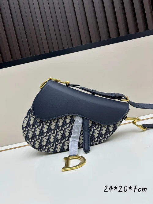 11 Dior Saddle Women Bag Medium Luxury Oblique Canvas