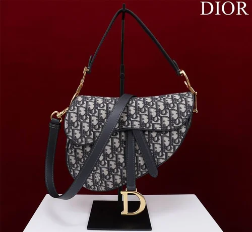 11 Dior Saddle Women Bag Medium Luxury Oblique Canvas