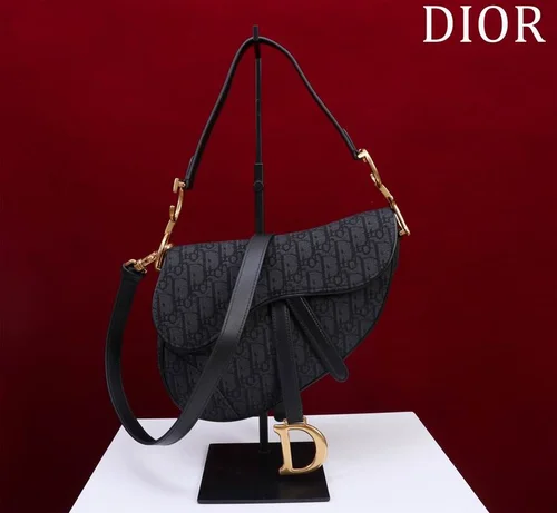 11 Dior Saddle Women Bag Medium Luxury Oblique Canvas