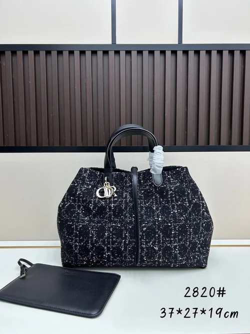 11 Dior Toujours Large Tote Bag Women Luxury Canvas Designer