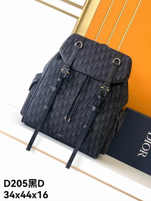 11 Dior Backpack Large Women Men Luxury Oblique Canvas