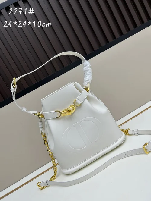 11 Dior Bucket Bag Small Drawstring Women Luxury Leather