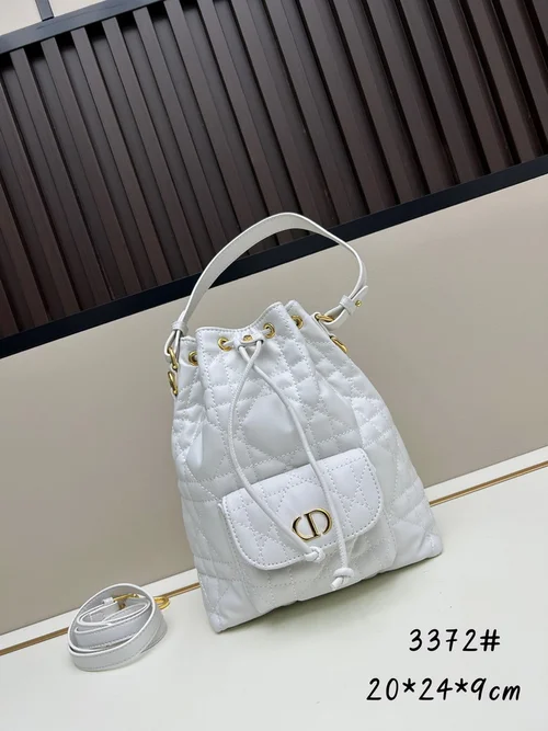 11 Dior Bucket Bag Small Drawstring Women Luxury Leather