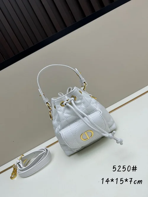 11 Dior Bucket Bag Small Drawstring Women Luxury Leather