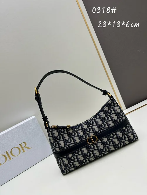 11 Dior Underarm Bag Small Women Luxury Oblique Canvas