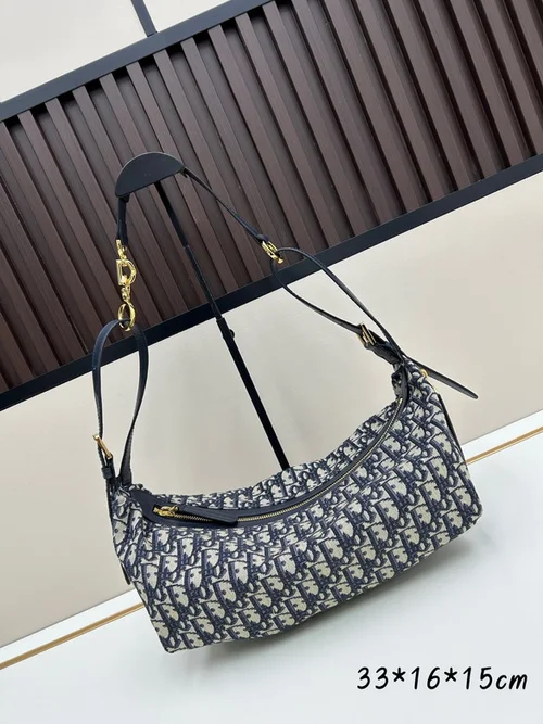 11 Dior Underarm Bag Small Women Luxury Oblique Canvas