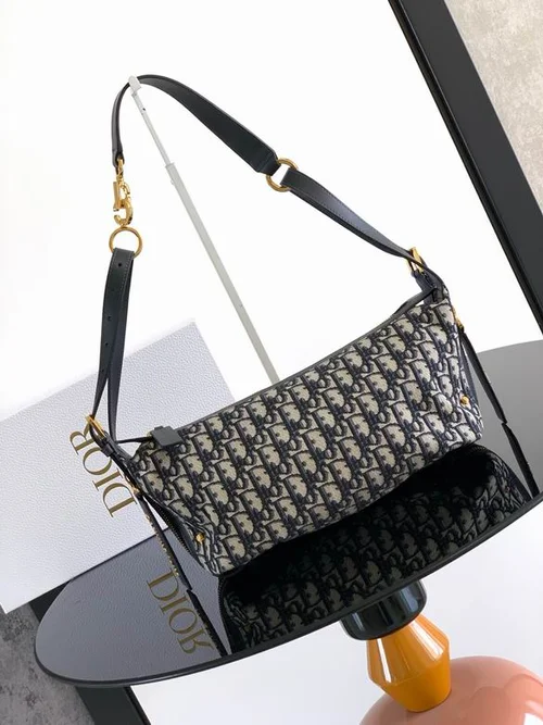 11 Dior Underarm Bag Small Women Luxury Oblique Canvas