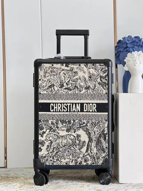 Dior Original Trolley Case Carry On Luggage Authentic Luxury