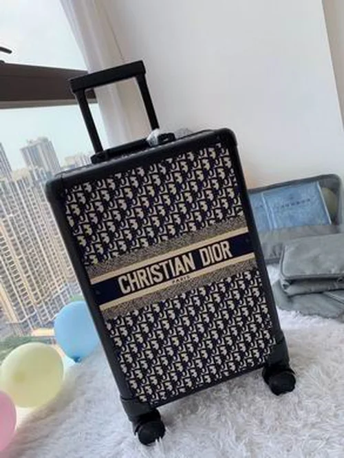 Dior Original Trolley Case Carry On Luggage Authentic Luxury