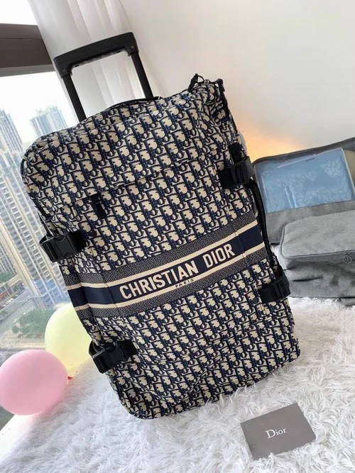 Dior Original Trolley Case Carry On Luggage Authentic Luxury