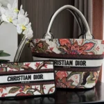 Dior Original Basket Woven Tote Authentic Luxury Designer