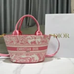 Dior Original Basket Woven Tote Authentic Luxury Designer