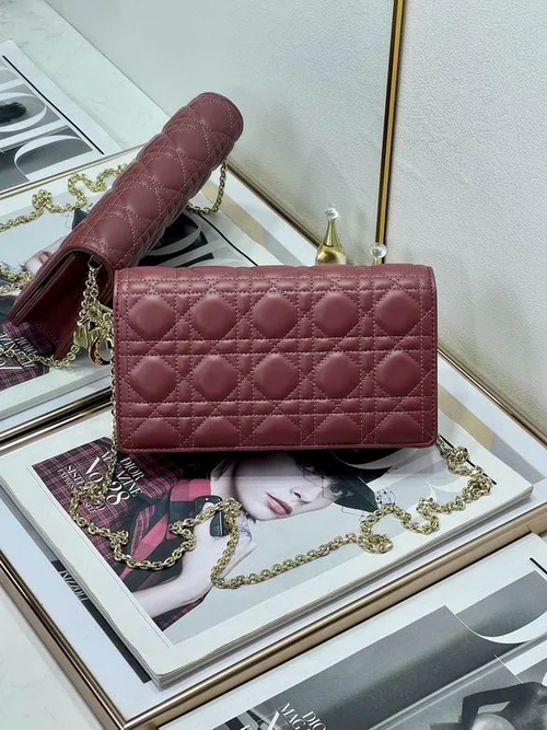 Dior Original Women's Wallet Authentic Oblique Canvas Luxury