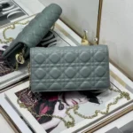 Dior Original Women's Wallet Authentic Oblique Canvas Luxury