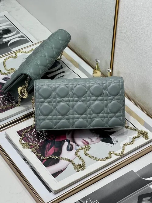 Dior Original Women's Wallet Authentic Oblique Canvas Luxury