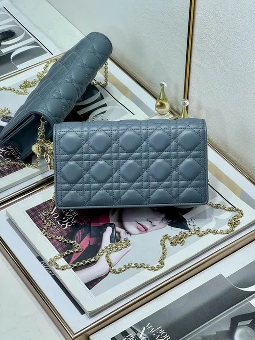 Dior Original Women's Wallet Authentic Oblique Canvas Luxury