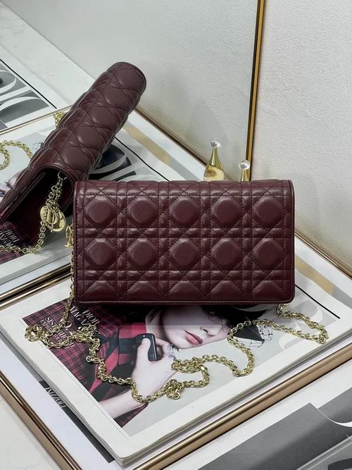 Dior Original Women's Wallet Authentic Oblique Canvas Luxury