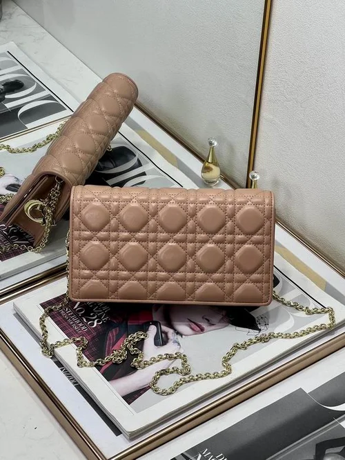 Dior Original Women's Wallet Authentic Oblique Canvas Luxury