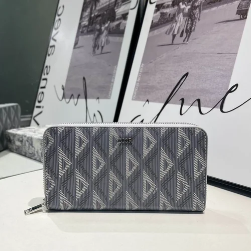 Dior Original Women's Wallet Authentic Oblique Canvas Luxury