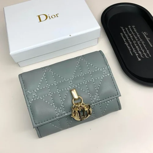 Dior Original Women's Wallet Authentic Oblique Canvas Luxury