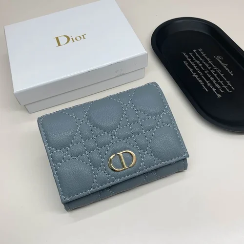 Dior Original Women's Wallet Authentic Oblique Canvas Luxury