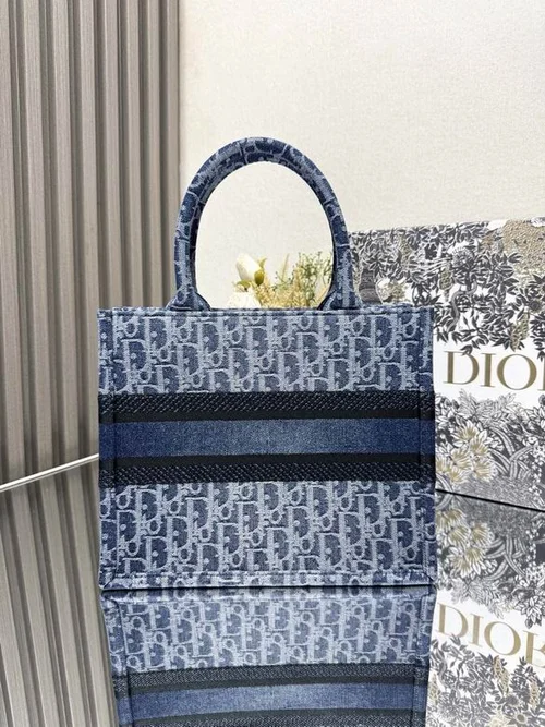 Dior Original Book Tote Large Authentic Embroidery Luxury