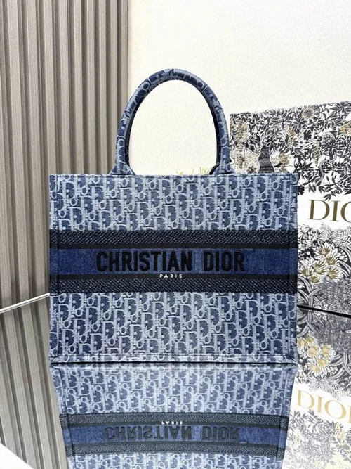 Dior Original Book Tote Large Authentic Embroidery Luxury