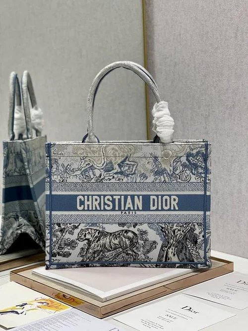 Dior Original Book Tote Large Authentic Embroidery Luxury