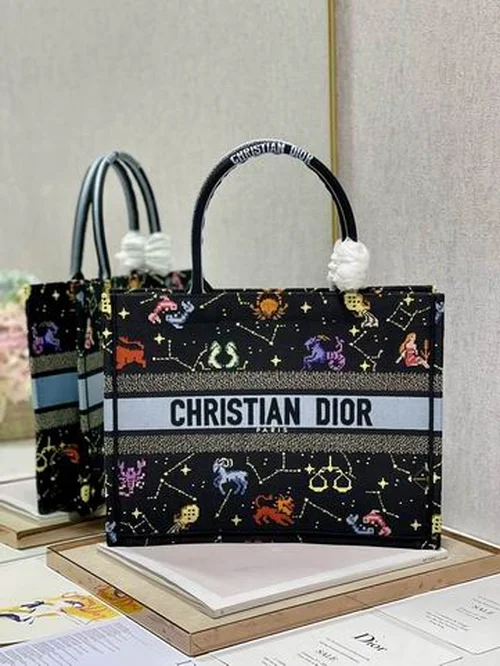 Dior Original Book Tote Large Authentic Embroidery Luxury