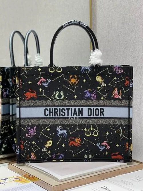 Dior Original Book Tote Large Authentic Embroidery Luxury