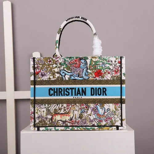 Dior Original Book Tote Large Authentic Embroidery Luxury