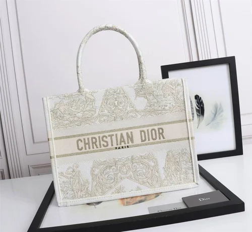 Dior Original Book Tote Large Authentic Embroidery Luxury
