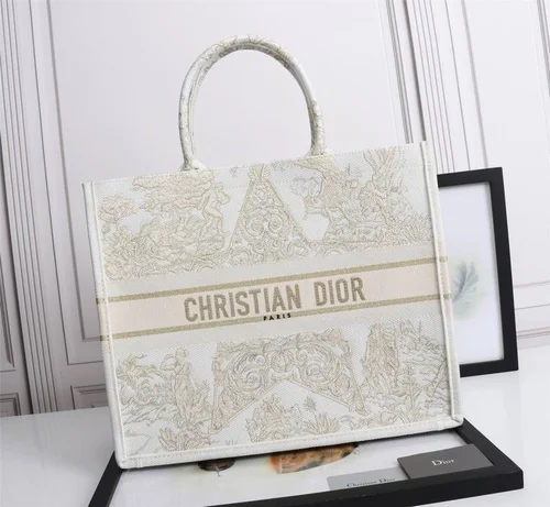 Dior Original Book Tote Large Authentic Embroidery Luxury