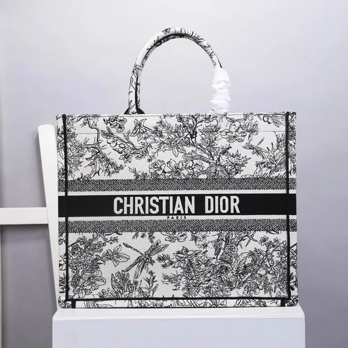 Dior Original Book Tote Large Authentic Embroidery Luxury