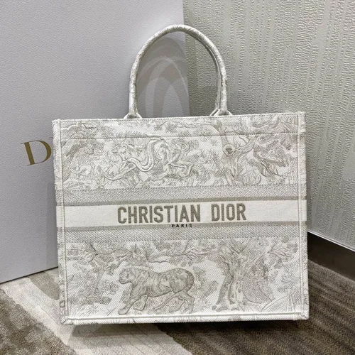 Dior Original Book Tote Large Authentic Embroidery Luxury