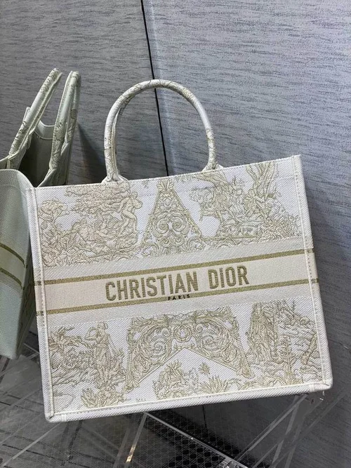 Dior Original Book Tote Large Authentic Embroidery Luxury
