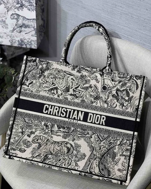 Dior Original Book Tote Large Authentic Embroidery Luxury