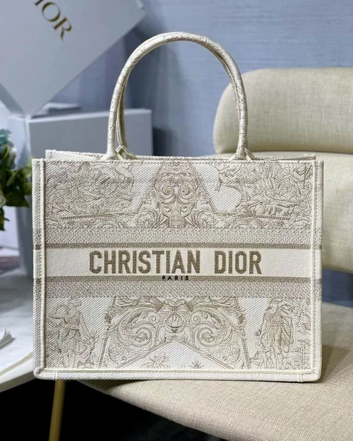 Dior Original Book Tote Large Authentic Embroidery Luxury