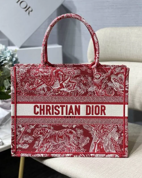 Dior Original Book Tote Large Authentic Embroidery Luxury