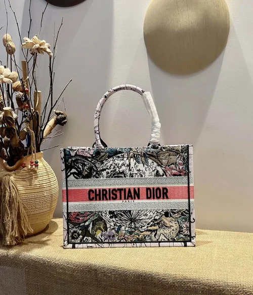 Dior Original Book Tote Large Authentic Embroidery Luxury