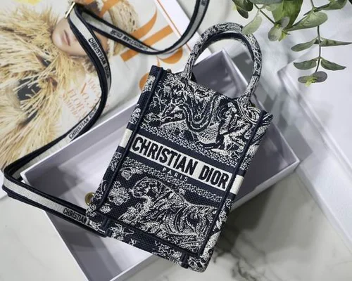 Dior Original Book Tote Large Authentic Embroidery Luxury